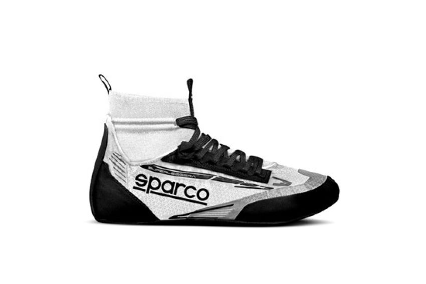 SPARCO SCO0012A344BINR Shoe Superleggera Size 44 White / Black