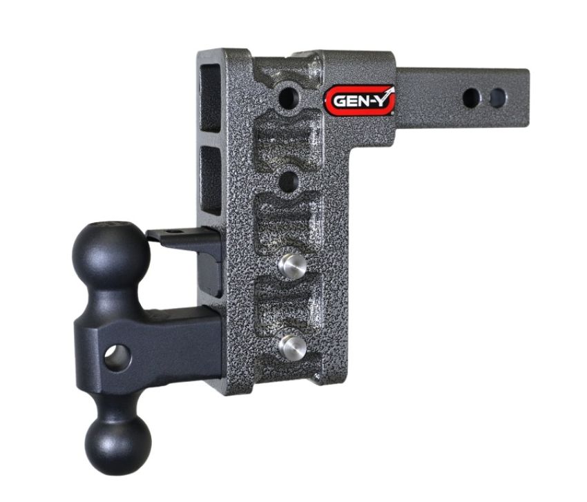 GEN-Y Hitch GH-324 Gen-Y Mega Duty 2in Shank 7.5in Drop 1.5K TW 10K Hitch w/GH-031 Dual-Ball/GH-032 Pintle Lock