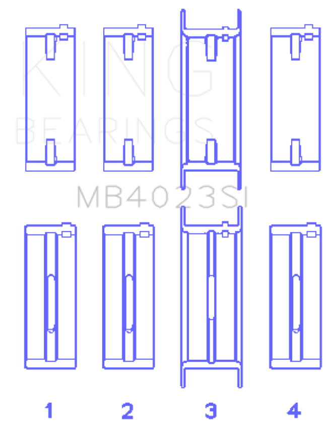 King Engine Bearings MB4023SI For FORD TAURUS V6 245CI/177CI/