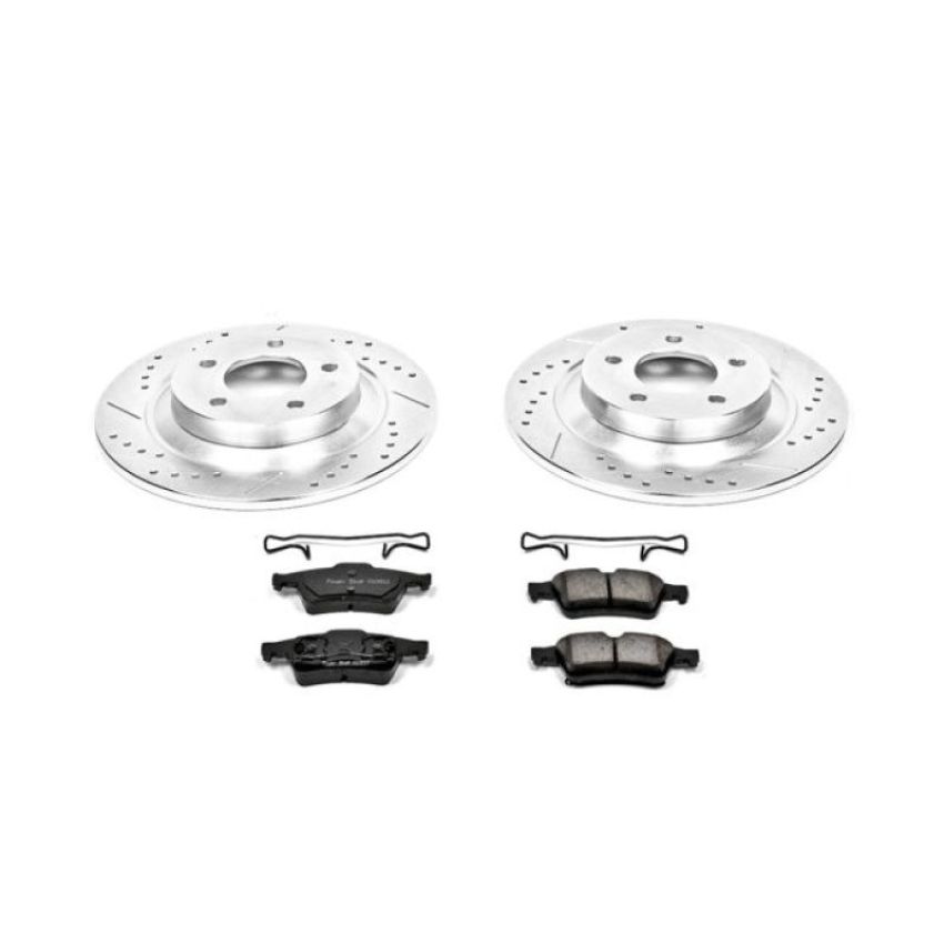 PowerStop K5310 Z23 Daily Driver Carbon-Fiber Ceramic Brake Pad and Drilled & Slotted Rotor Kit