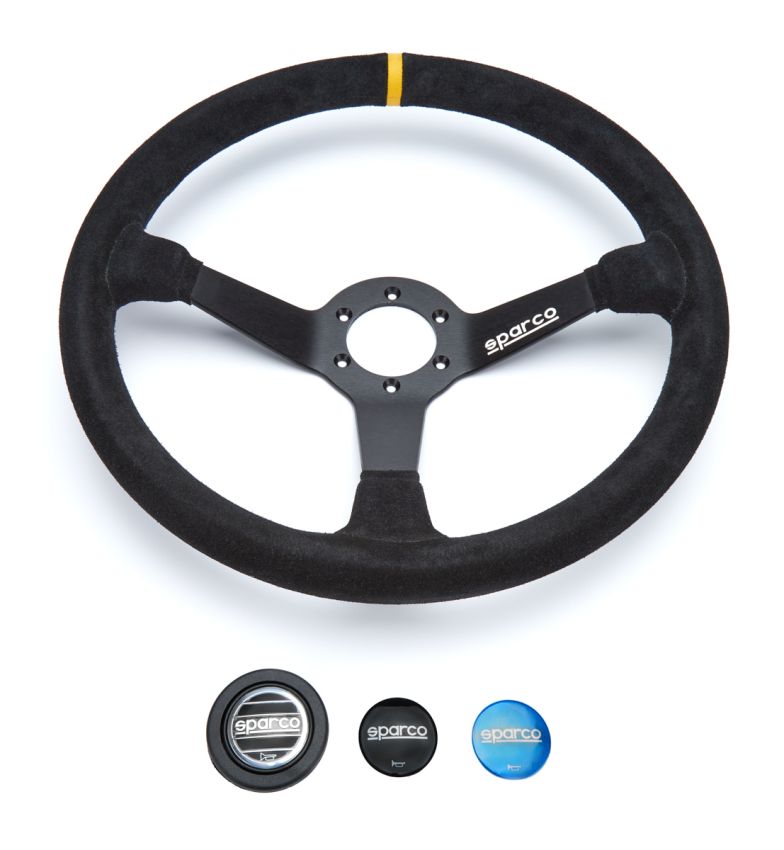 SPARCO SCO015R368MSN Steering Wheel 368 Black Suede