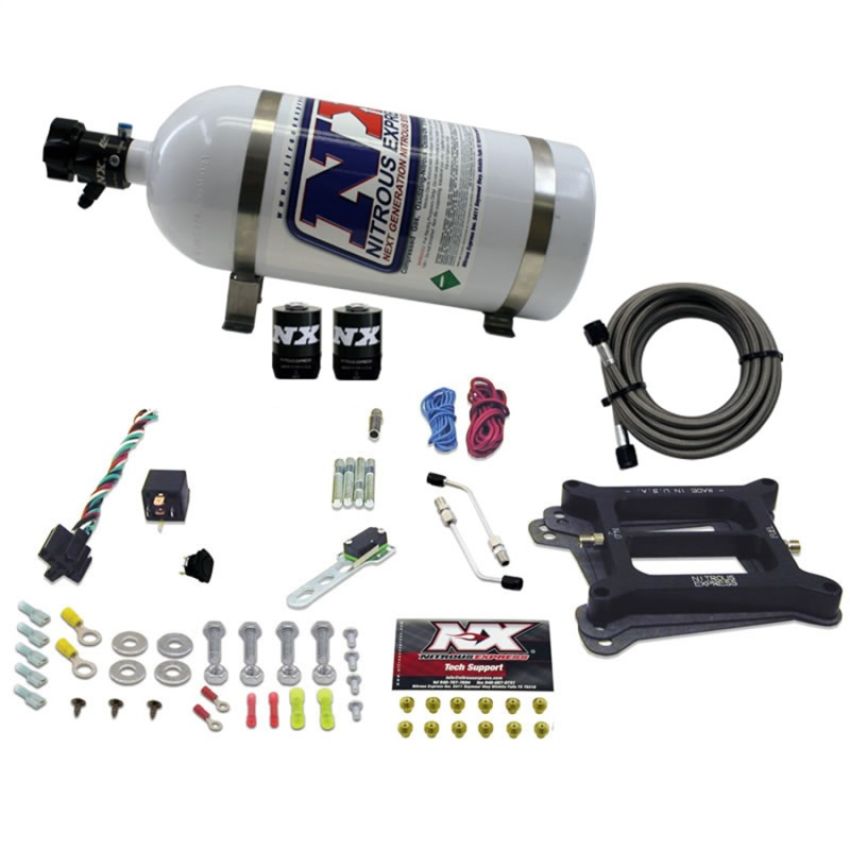Nitrous Express 30040-10 4150 4-BBL/GASOLINE (50-100-150-200-250-300HP) WITH 10LB BOTTLE