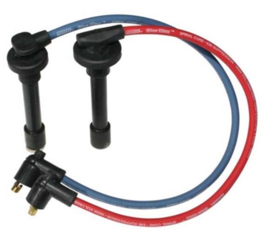 Moroso 72682 Custom Ignition Wire Set - Blue Max - Spiral Core - Colored High Temp Wire Separators - Red