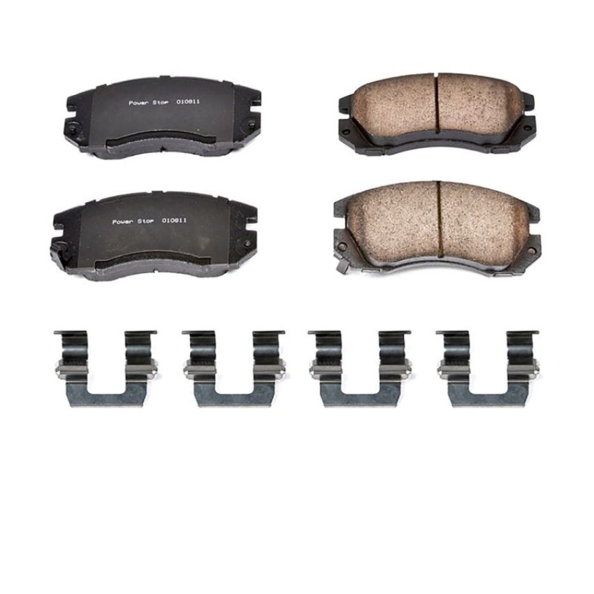 PowerStop 17-563 PowerStop - Z17 Low-Dust Ceramic Brake Pads with Hardware