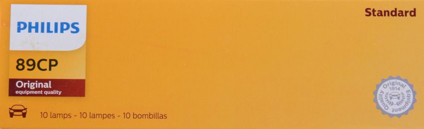 Philips 89CP Philips Standard Miniature 89 Pack of 10