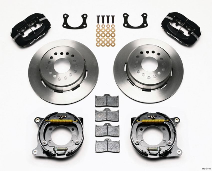 Wilwood 140-7140 Forged Dynalite P/S Park Brake Kit New Big Ford 2.50in Offset
