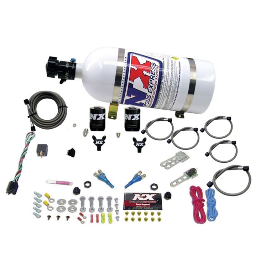 Nitrous Express 20325-10 DODGE VIPER EFI DUAL NOZZLE (100-300HP) WITH 10LB BOTTLE