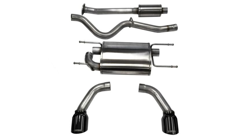 CORSA Performance 14864BLK Corsa 2012-2020 Scion FRS / Subaru BRZ Black Tip Sport Cat-Back Exhaust