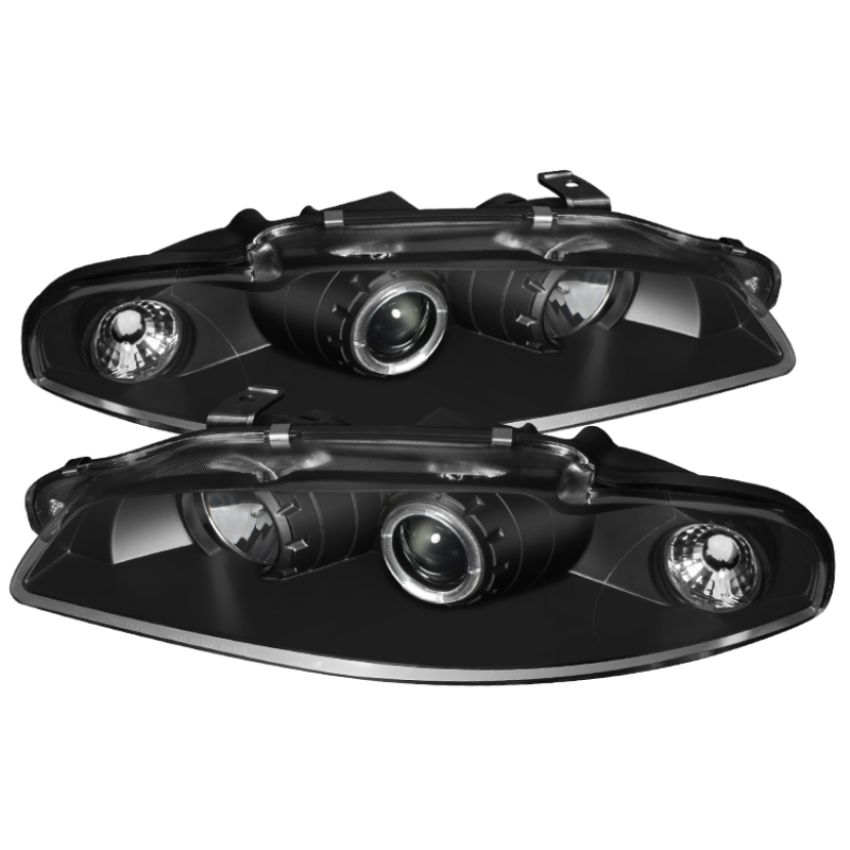 SPYDER 5011473 Projector Headlights - LED Halo - Black