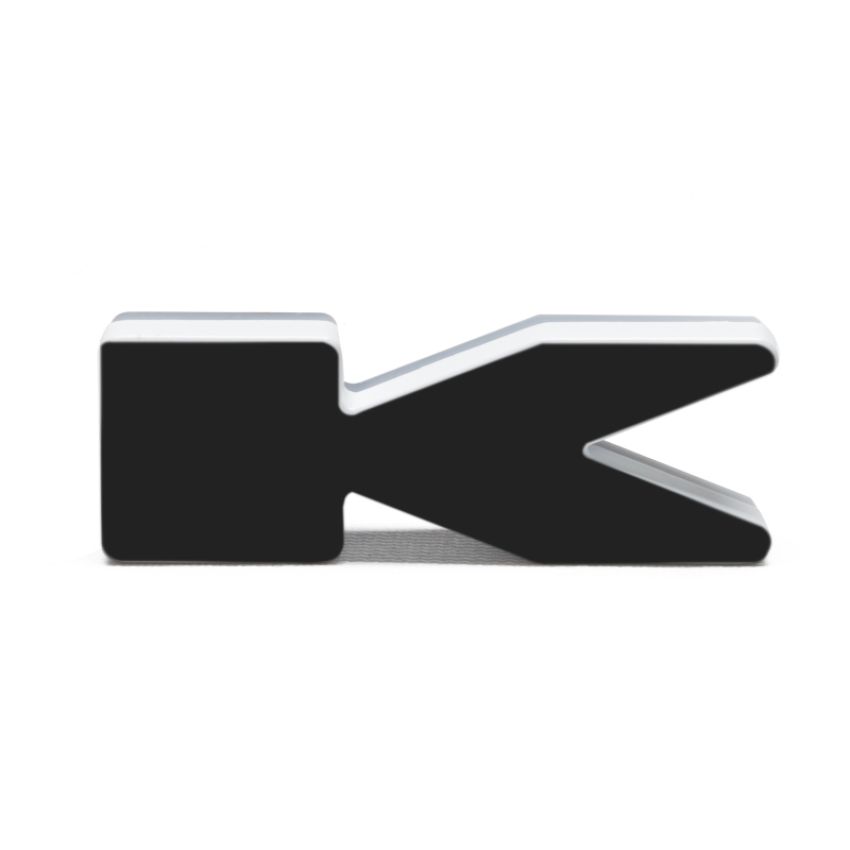 Oracle Lighting 3141-K-005 Universal Illuminated LED Letter Badges - Matte Black Surface Finish - K