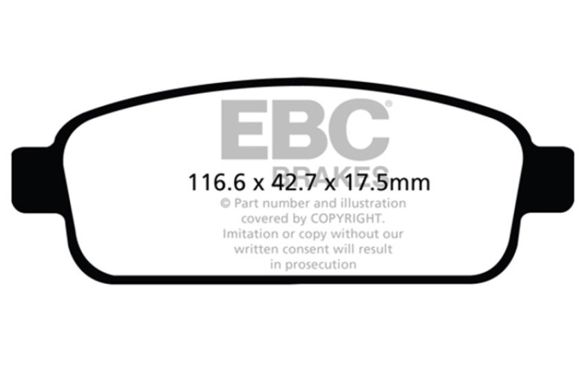 EBC Brakes DP32066C Redstuff Ceramic Low Dust Brake Pads