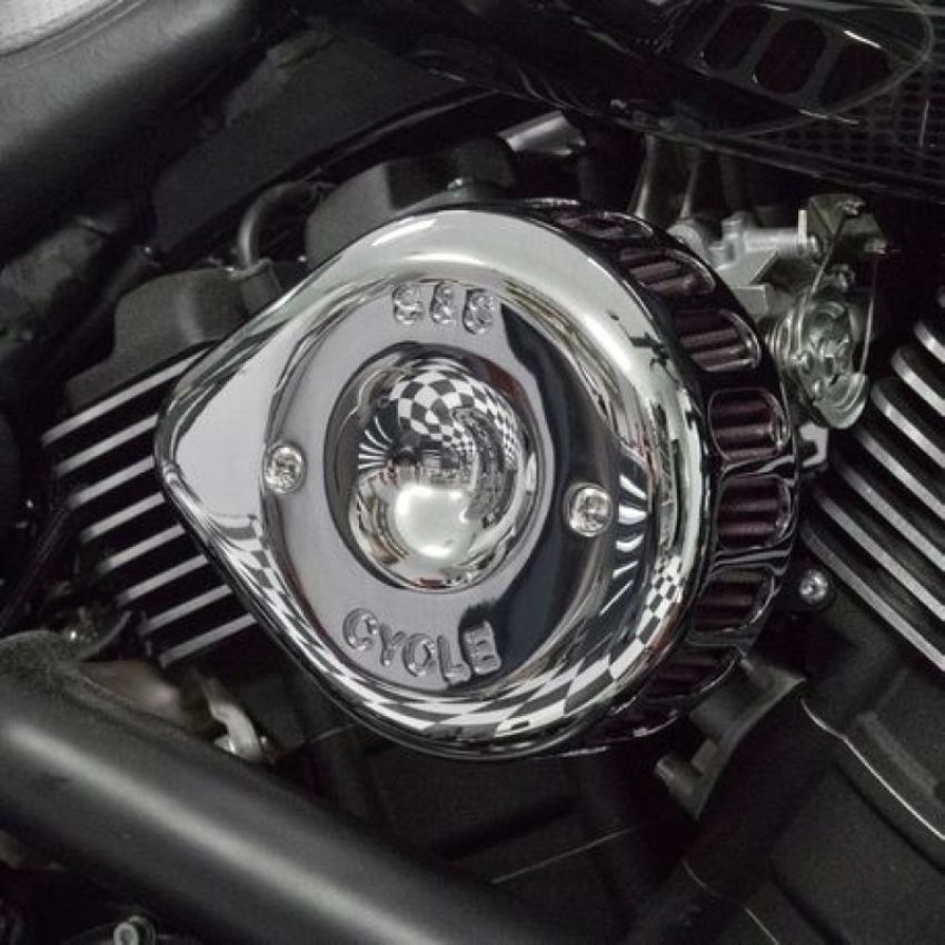S&S Cycle 170-0445C 2014+ XG500/XG750 Models Stealth Air Cleaner Kit w/ Chrome Mini Teardrop Cover