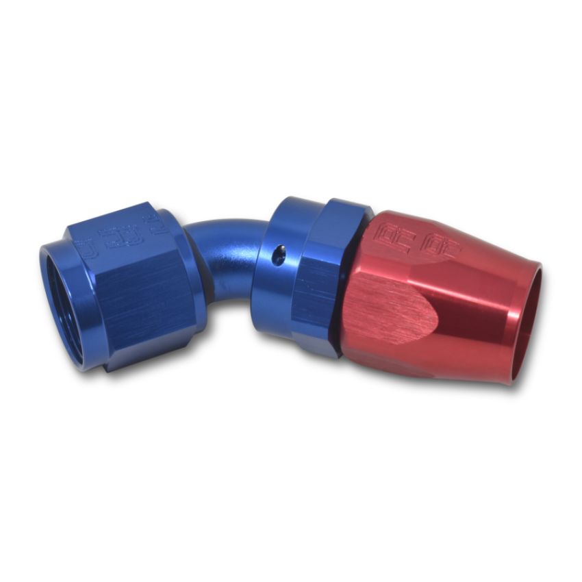 Russell 610080 Performance -4 AN Red/Blue 45 Degree Full Flow Hose End