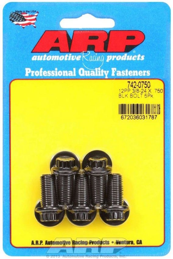 ARP ARP742-0750 Bolt Kit - 12pt. (5) 3/8-24 x .750