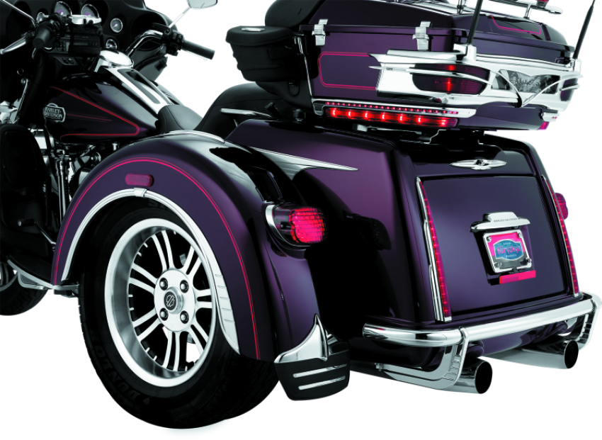 Kuryakyn 7223 Rear Bumper Accents For Trikes Chrome