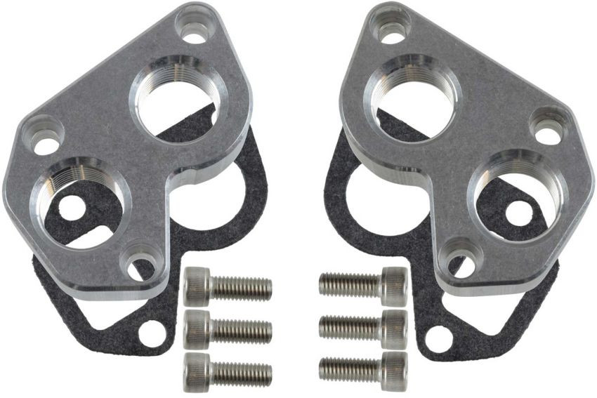 ICT BILLET ICT551536 LS Remote Mount Water Pu mp Adapter Plate -12AN