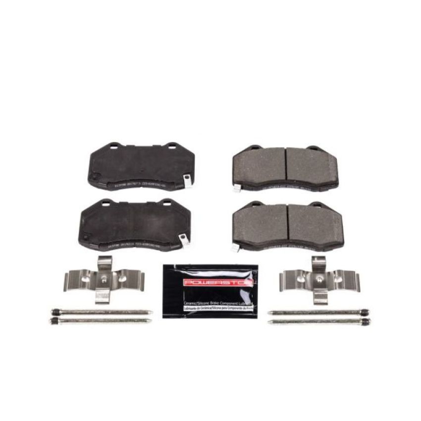 PowerStop Z23-1379B PowerStop - Z23 Daily Driver Carbon-Fiber Ceramic Brake Pads with Hardware Kit