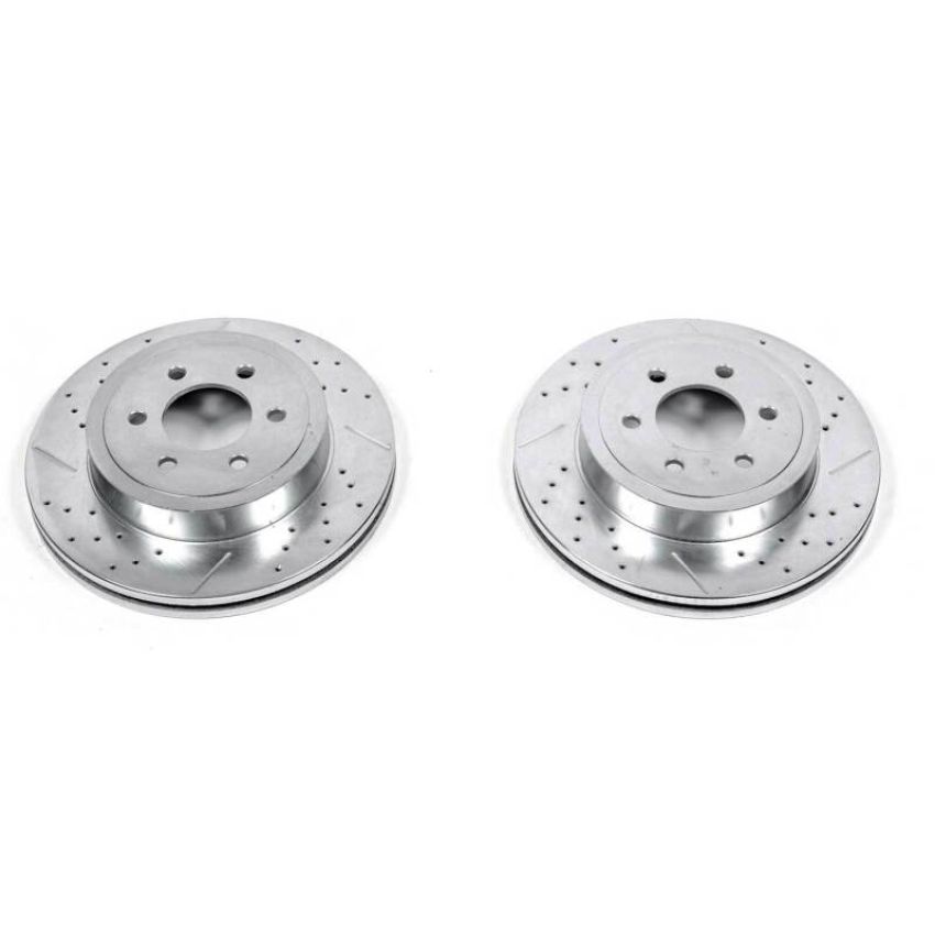 PowerStop AR8760XPR PowerStop Evolution Performance Drilled, Slotted & Plated Brake Rotor Pair