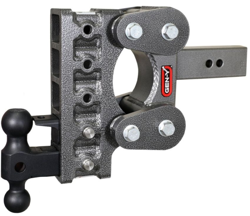 GEN-Y Hitch GH-2325 Gen-Y The Boss Torsion-Flex 2.5in Shank 7.5in Drop 10K Hitch w/GH-031 Dual-Ball/GH-032 Pintle Lock