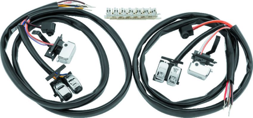 TwinPower 482691 Twin Power 07-10 FLH FLT FXST FLST FXD XL Chrome Handlebar Switch Kit
