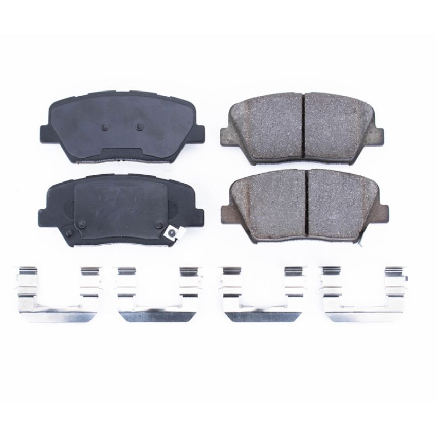 PowerStop 17-1432 PowerStop - Z17 Low-Dust Ceramic Brake Pads with Hardware