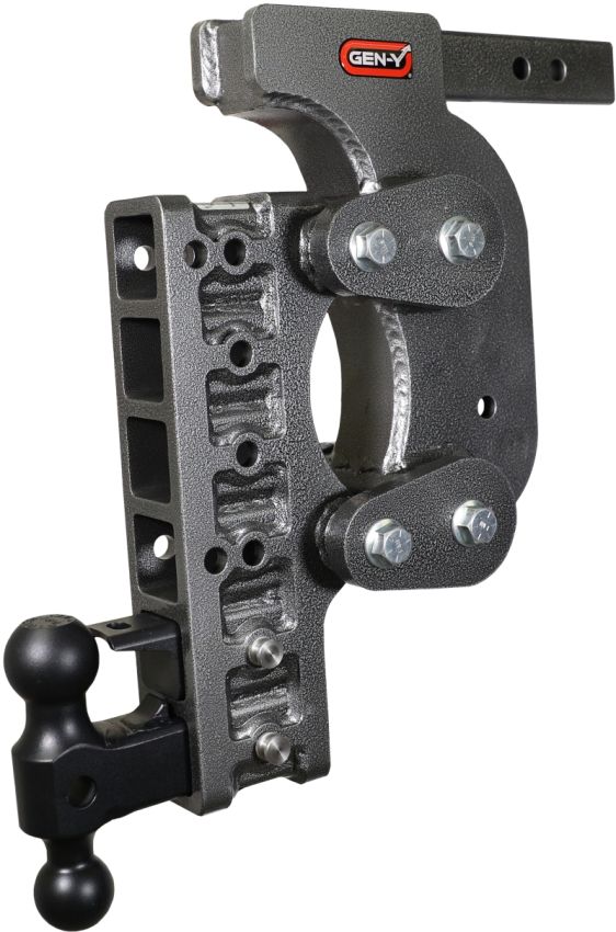 GEN-Y Hitch GH-1426 Gen-Y The Boss Torsion-Flex 2in Shank 17.5in Drop 16K Hitch w/GH-051 Dual-Ball/Pintle Lock/Stab Kit