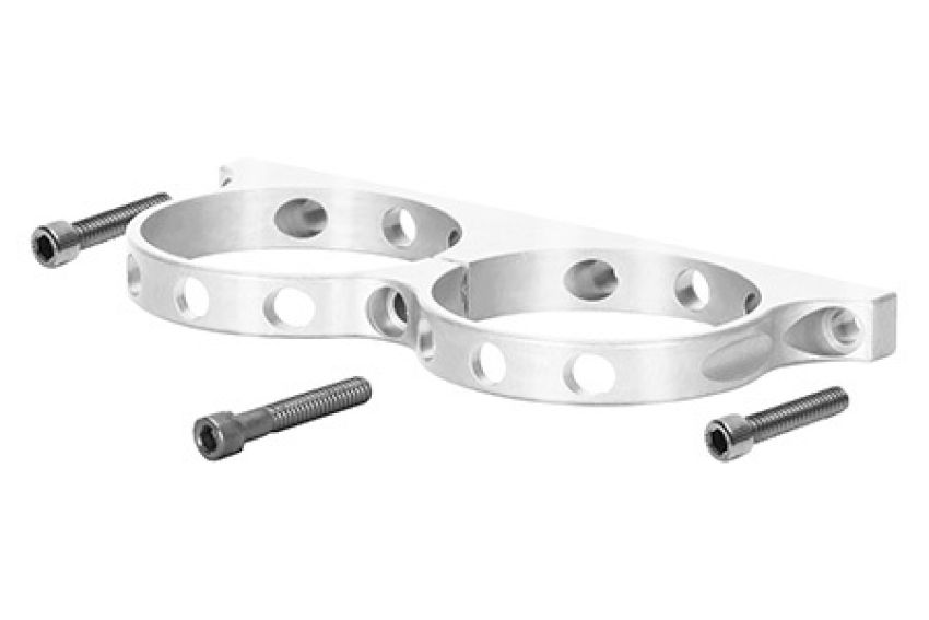 Wilwood 250-16327 Dual Aluminum Reservoir Lightweight Bracket w/ Mounting Screws - Billet