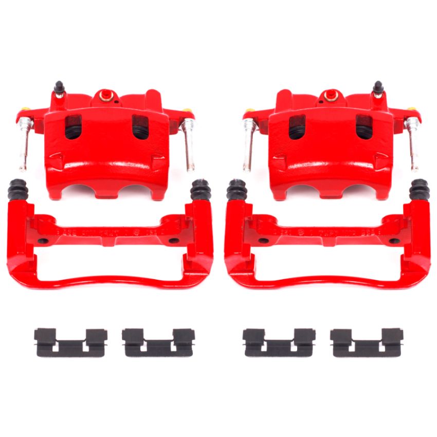 PowerStop S2982 Red Powder Coated Calipers