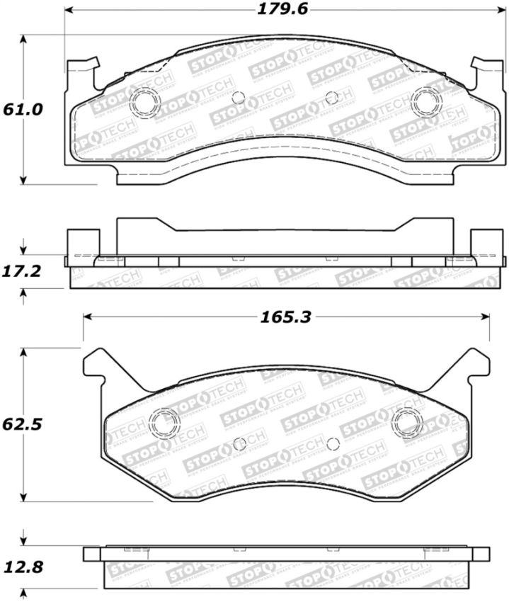 Stoptech 308.01230 Street Brake Pads