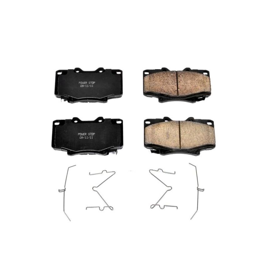 PowerStop 17-502 PowerStop - Z17 Low-Dust Ceramic Brake Pads with Hardware