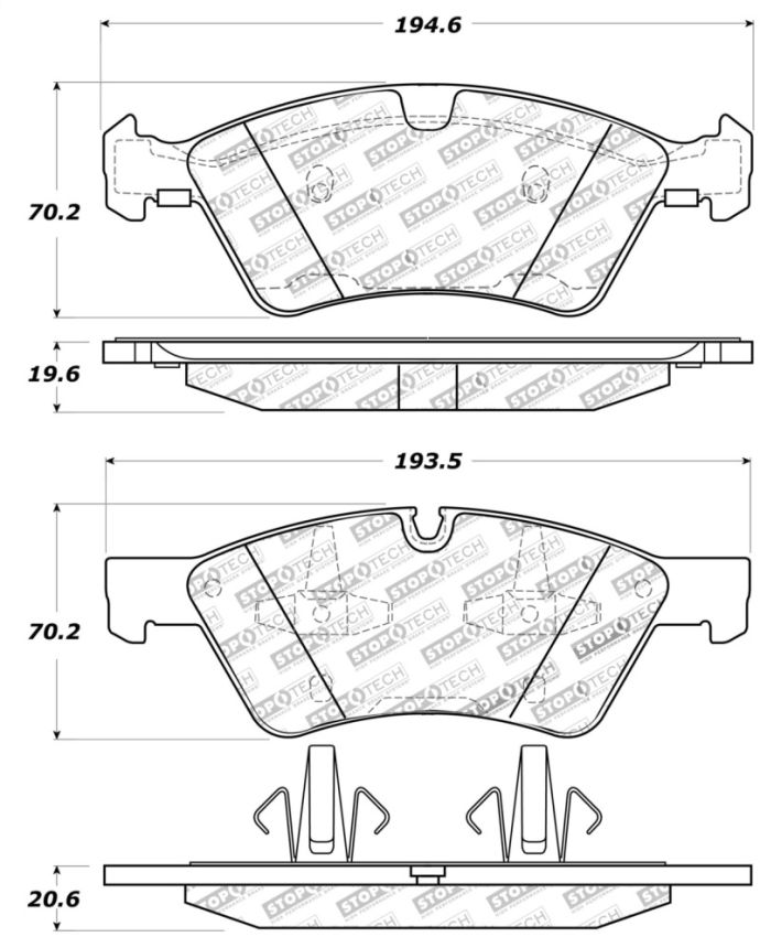Stoptech 309.11230 Performance Brake Pads