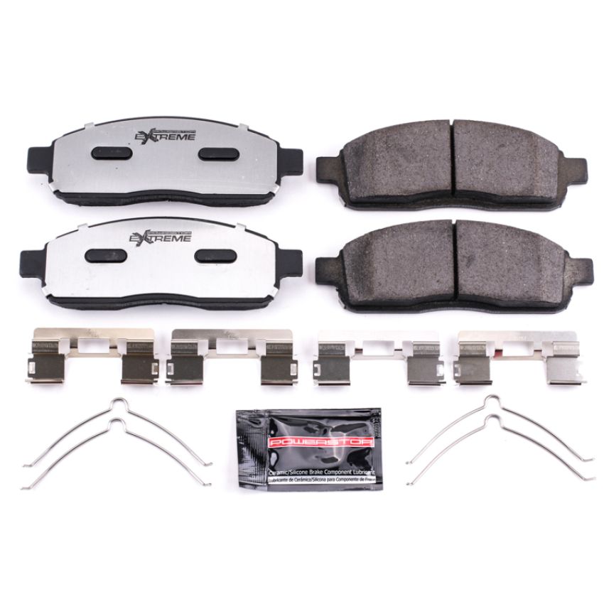PowerStop Z36-1011 PowerStop - Z36 Truck and SUV Carbon-Fiber Ceramic Brake Pads with Hardware Kit