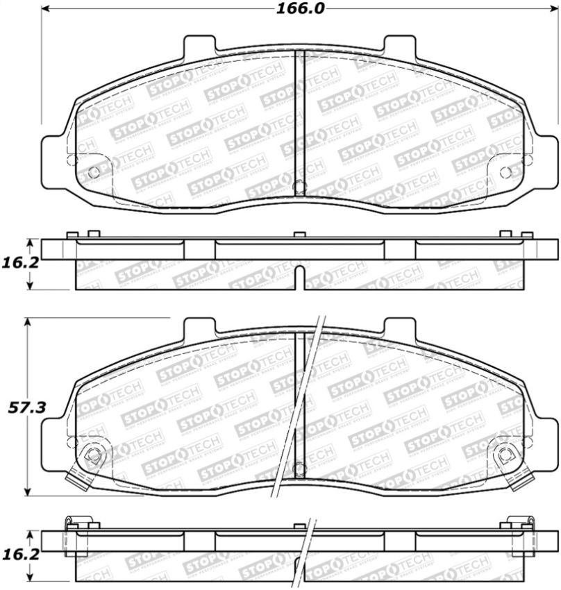 Stoptech 308.06790 Street Brake Pads