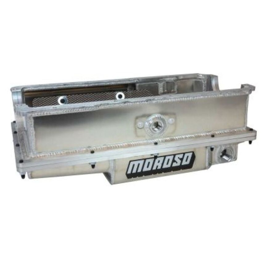 Moroso 20398 SBF 351W/Energy Mfg 351W 2 Piece External Wet Sump 8in Aluminum Oil Pan