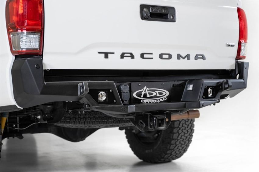 Addictive Desert Designs R681241280103 16-19 Toyota Tacoma Stealth Fighter Rear Bumper w/ Backup Sensor Cutouts