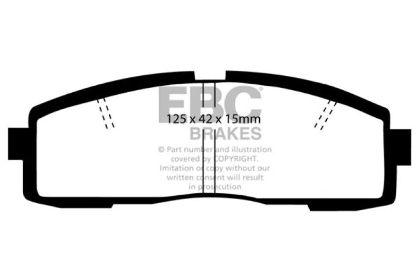 EBC Brakes DP3608/2C Redstuff Ceramic Low Dust Brake Pads