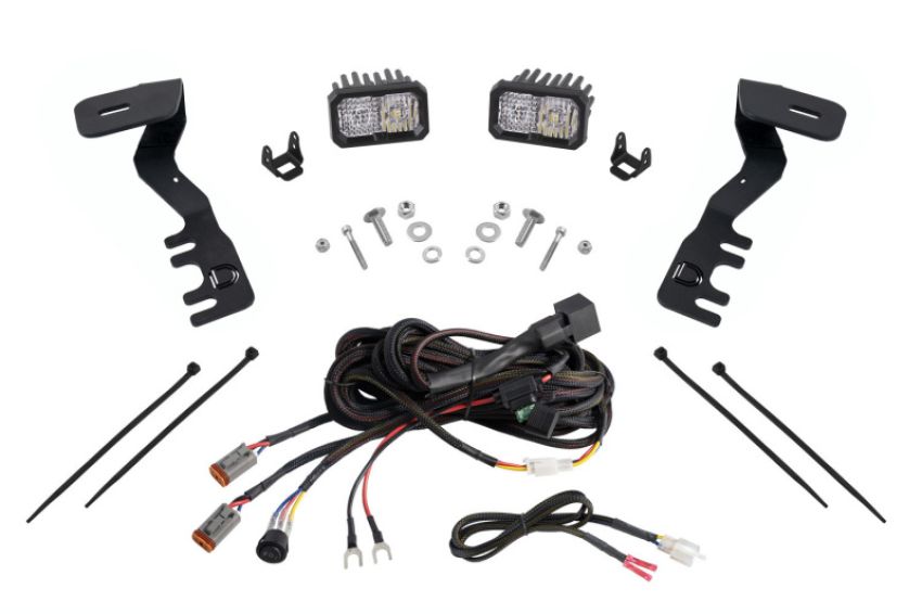Diode Dynamics DD7936 2024+ Toyota Tacoma Stage Series 2in LED Ditch Light Kit - Pro White Combo
