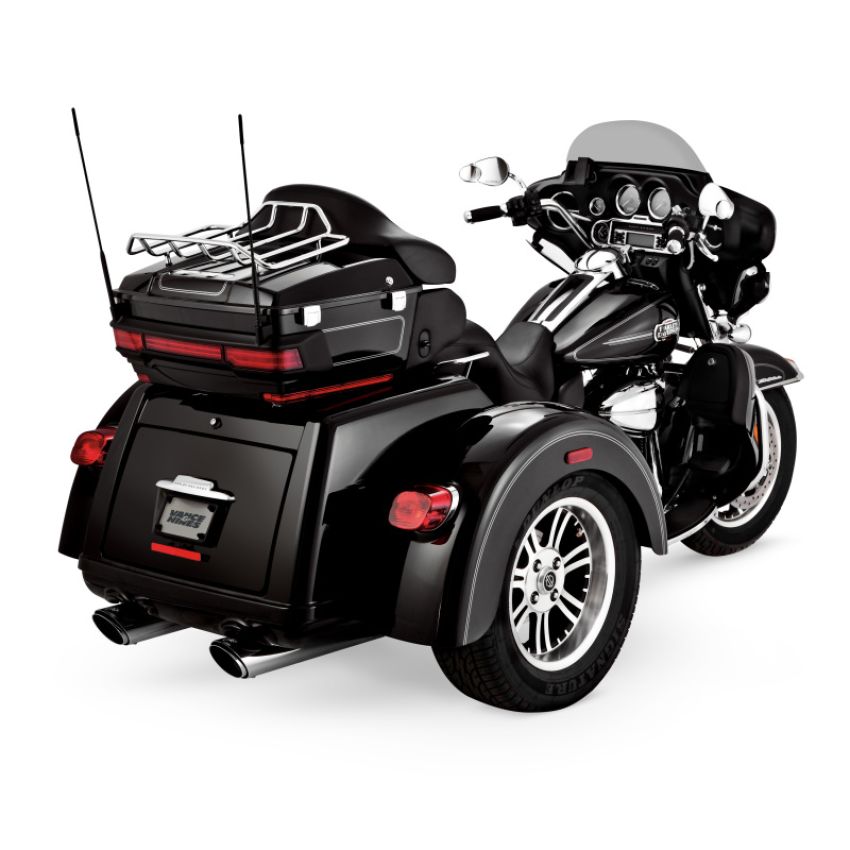Vance and Hines 16763 Vance & Hines HD Dresser 95-16 Twin Slash Round Slip-On Exhaust