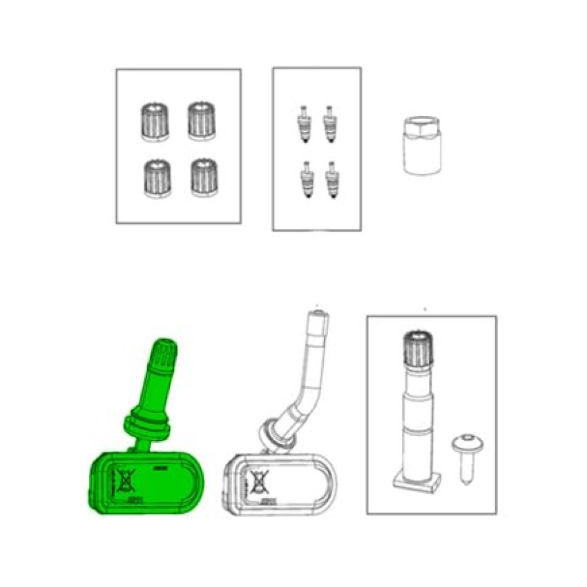Mopar 68377549AF SENSOR TIRE PRESSURE