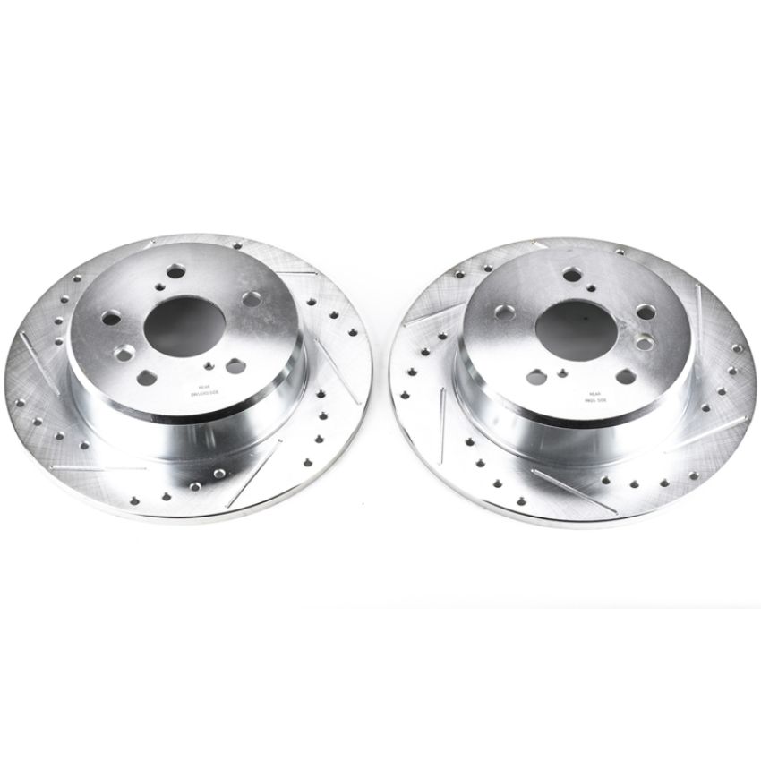 PowerStop JBR738XPR PowerStop Evolution Performance Drilled, Slotted & Plated Brake Rotor Pair