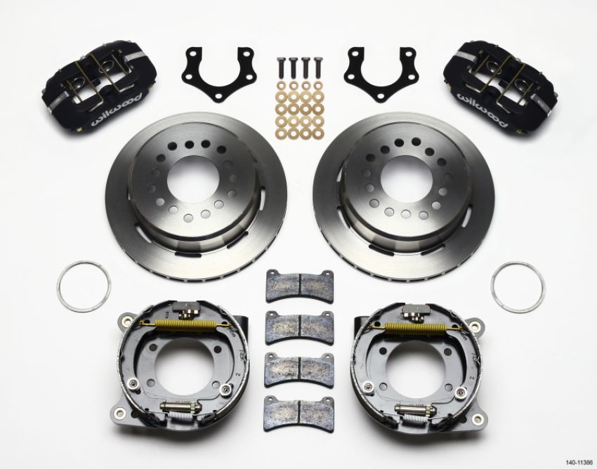 Wilwood 140-11386 Dynapro Low-Profile 11.00in P-Brake Kit Mopar/Dana 2.50in Off w/Snap Ring Brng