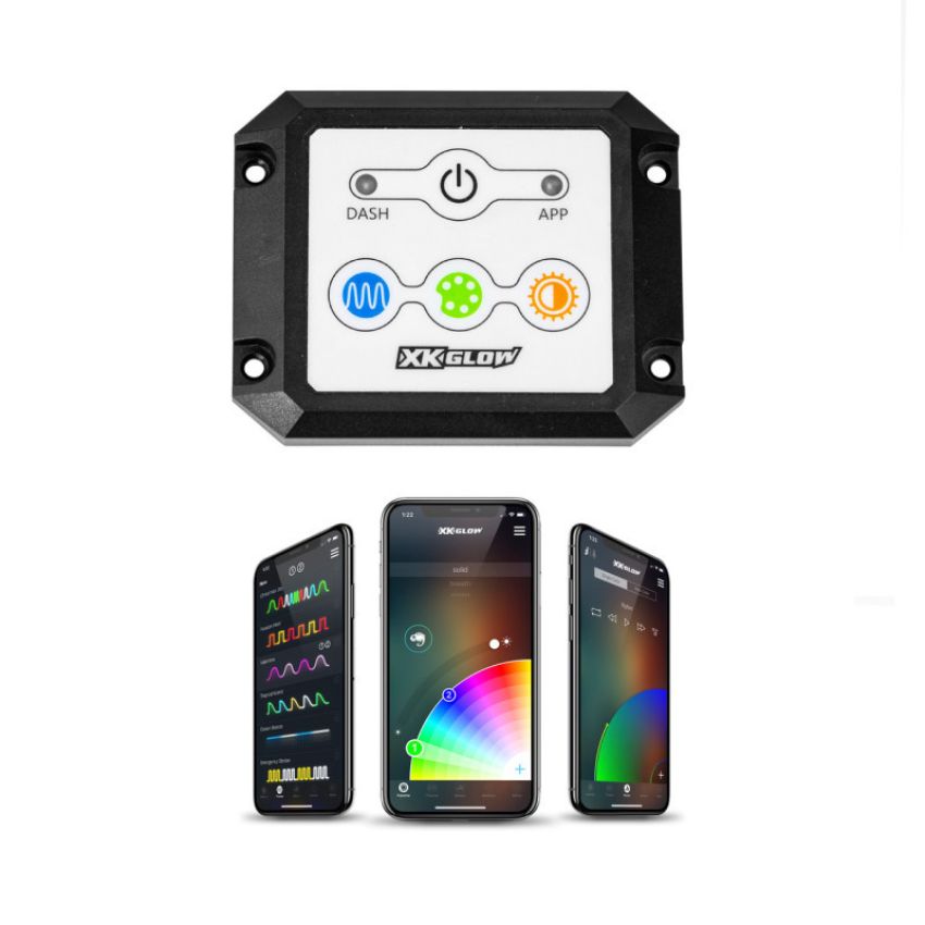 XKGLOW XK-CHROME-DM XK Glow Dash Surface Mount XKCHROME Controller (Dual Mode)