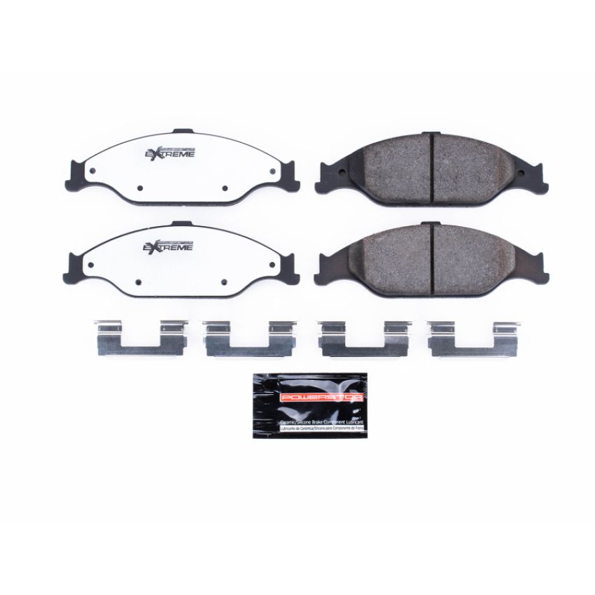 PowerStop Z26-804 PowerStop - Z26 Performance Carbon-Fiber Ceramic Brake Pads with Hardware Kit