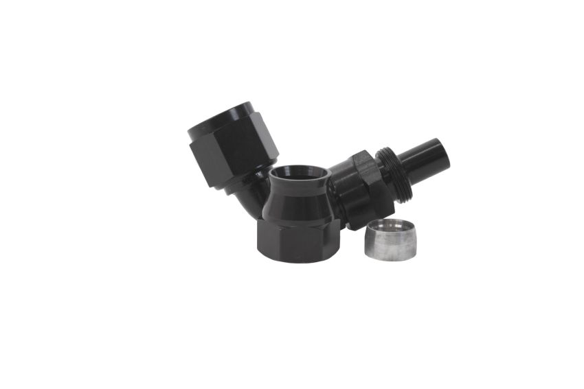 AEROMOTIVE AFS15355 8an 90-Deg PTFE Hose End Black Anodized