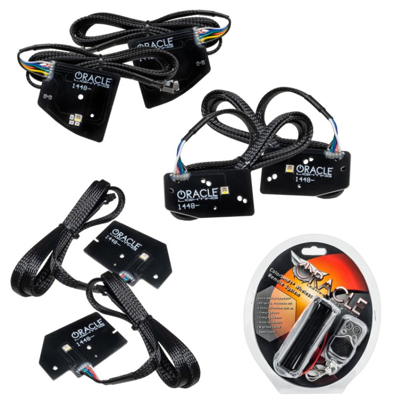 Oracle Lighting 1448-330 2019-2021 RAM 1500 ColorSHIFT(tm) RGBW+A LED Projector Headlight DRL Upgrade Kit