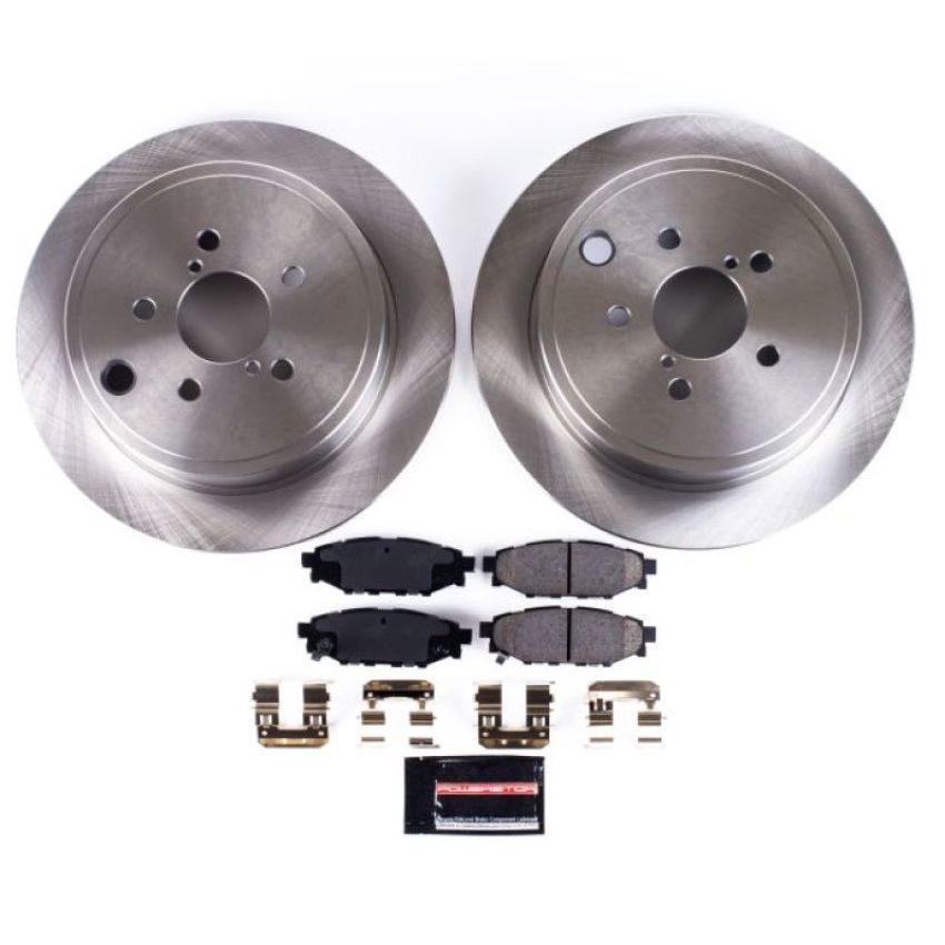 PowerStop KOE4631 OE Stock Replacement Low-Dust Ceramic Brake Pad and Rotor Kit