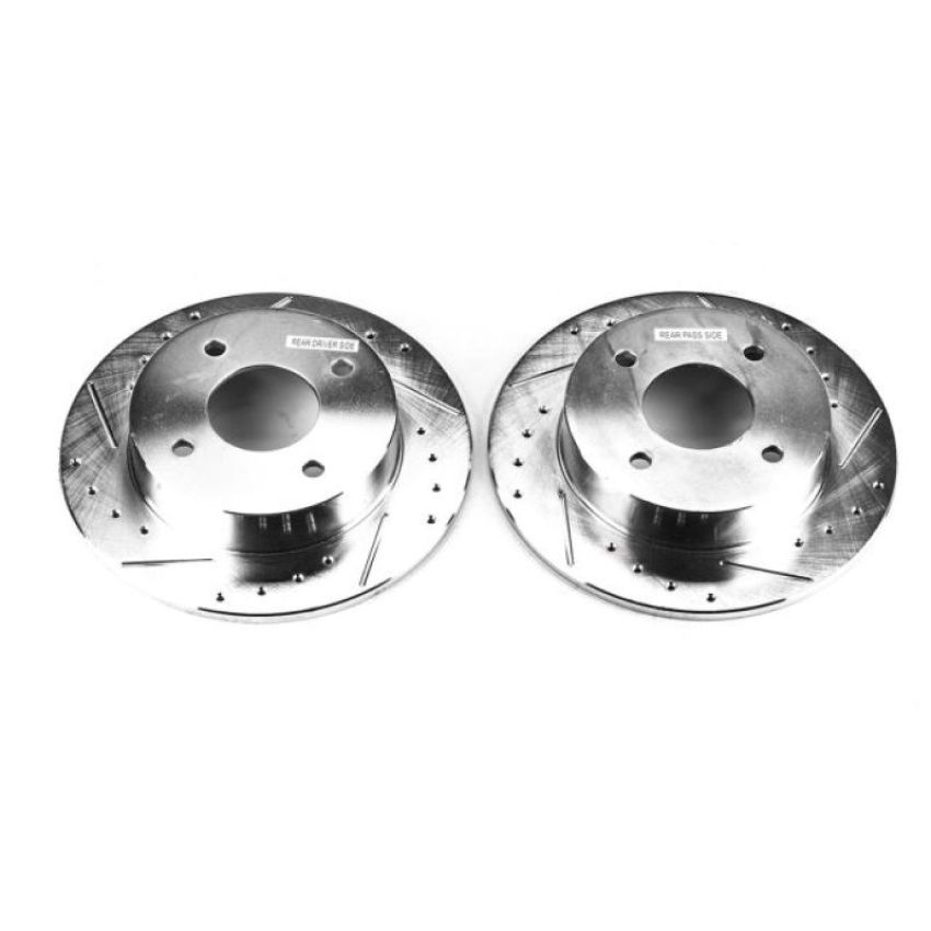 PowerStop JBR504XPR PowerStop Evolution Performance Drilled, Slotted & Plated Brake Rotor Pair