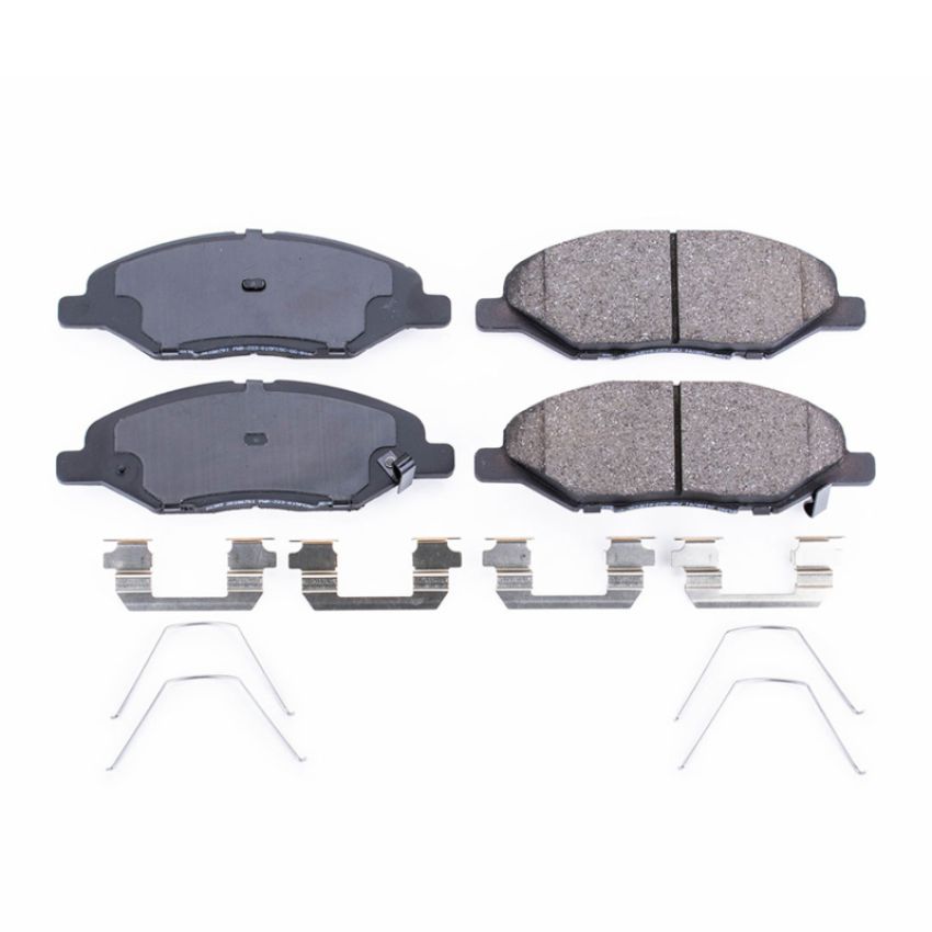 PowerStop 17-1345 PowerStop - Z17 Low-Dust Ceramic Brake Pads with Hardware