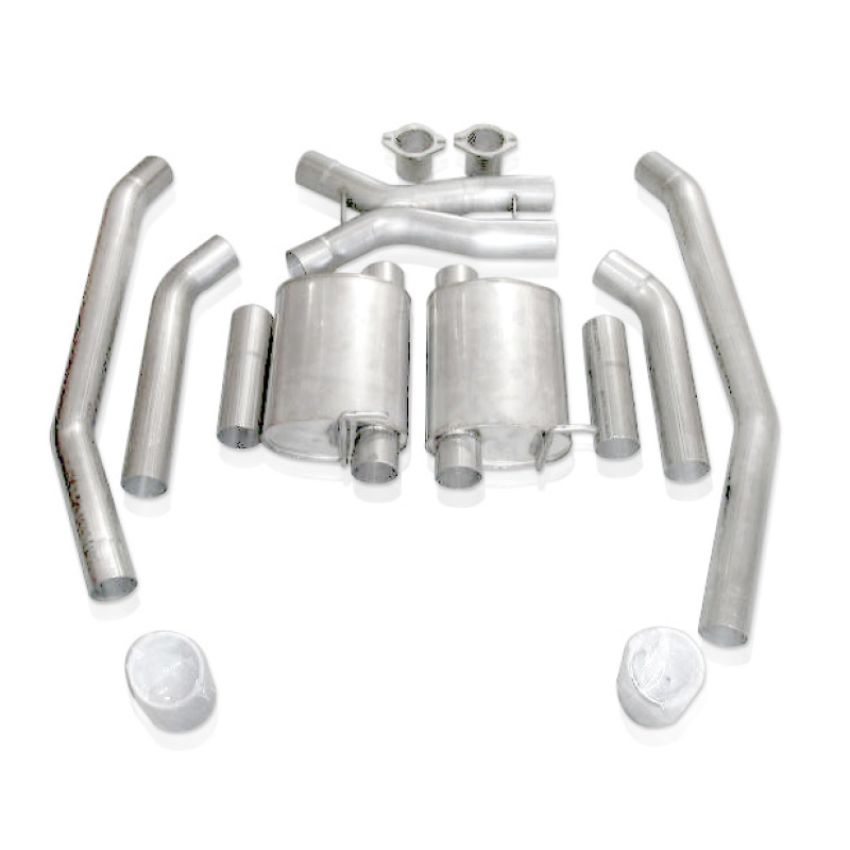 Stainless Works GTOTOLTM 2004 GTO 3in Catback Chambered Mufflers X-Pipe Wide Oval Tip