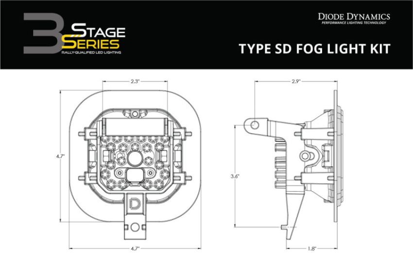 Diode Dynamics DD7094 SS3 Pro Type SD Kit ABL - White SAE Driving